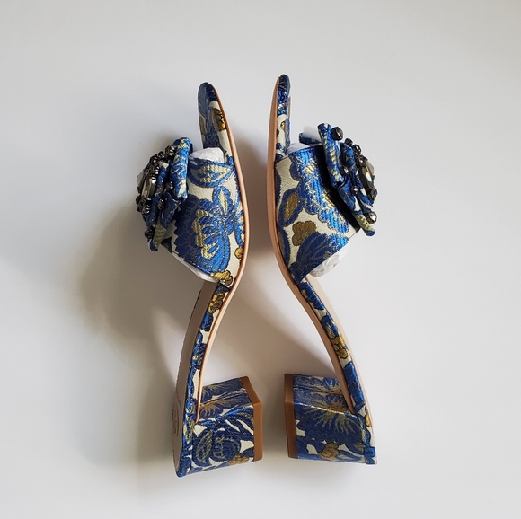 TORY BURCH Valentina Embellished Bow Slide Sandal - Picture 10 of 13